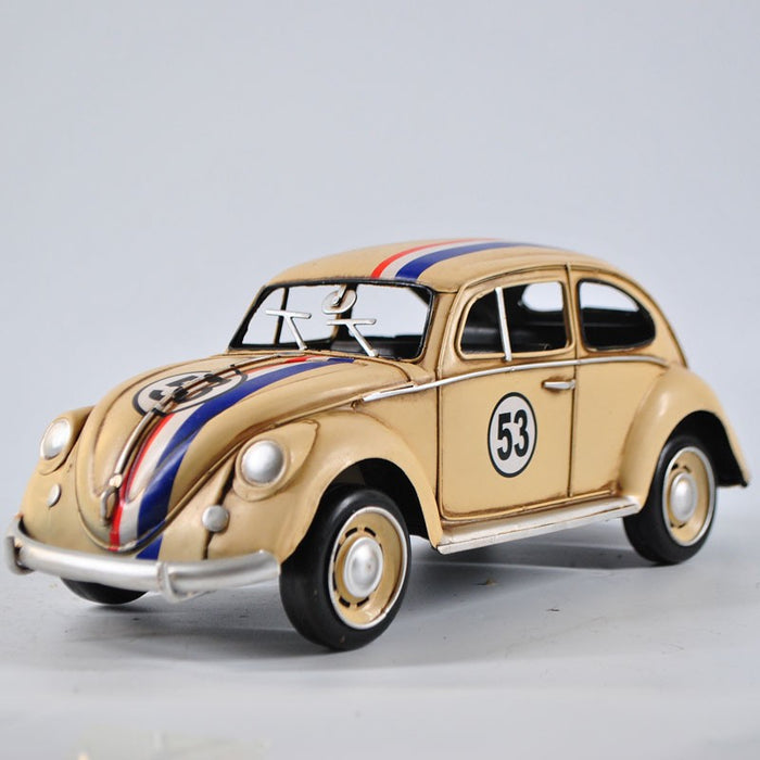 1934 Volkswagen VW Beetle 1:8 Scale Beige Color Herbie Car Automobile Toy