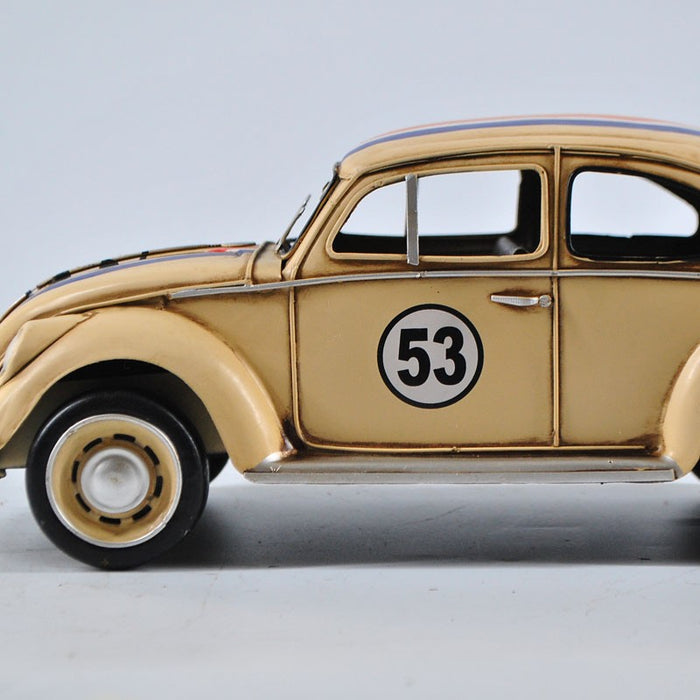 1934 Volkswagen VW Beetle 1:8 Scale Beige Color Herbie Car Automobile Toy
