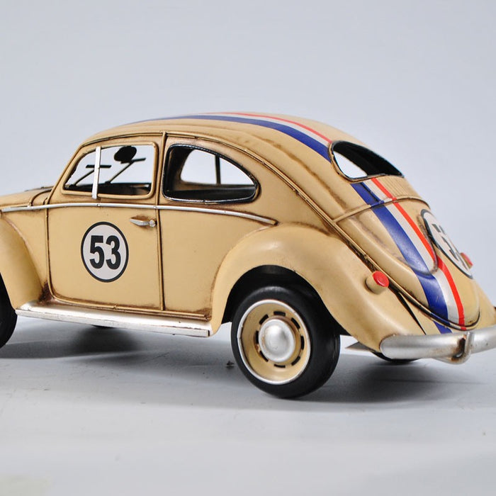 1934 Volkswagen VW Beetle 1:8 Scale Beige Color Herbie Car Automobile Toy