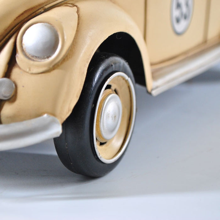 1934 Volkswagen VW Beetle 1:8 Scale Beige Color Herbie Car Automobile Toy