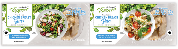 4 Individually Wrapped Fully Cooked Chicken Breast Packs $4.49 each