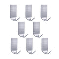 Adhesive Hooks, Strong Hooks Wall Hanger Stainless Steel Waterproof Wall Hooks for Robe Coat Towel Keys Bags Christmas Lights-Home Kitchen Bathroom Office 8-pack