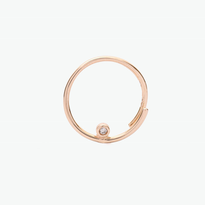 Amida 10K Yellow Gold Ear Cuff with Diamond | Ocampo's Fine Jewellery