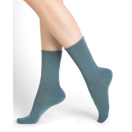 Bleuforet Merino Solid Wool Roll-Top Socks