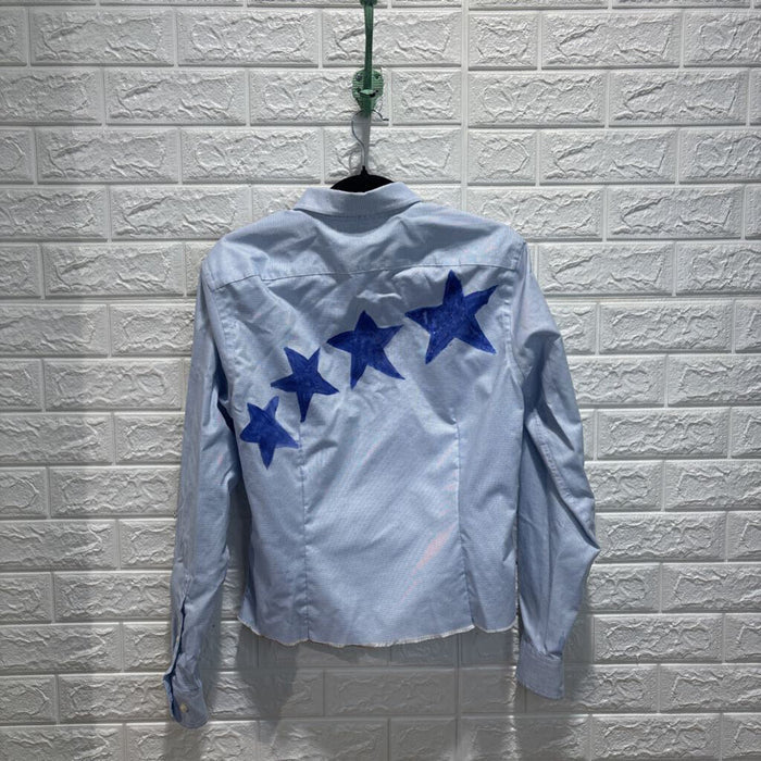 Blue Stars Upcycled Shirt
