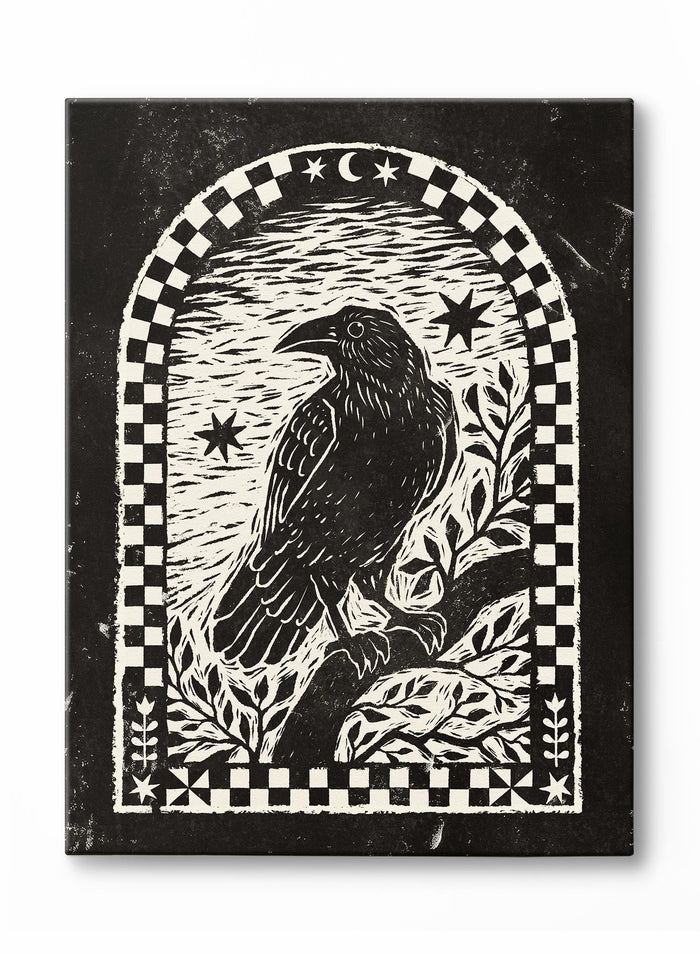 Crow at Dawn, Canvas