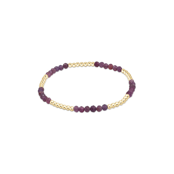 Enewton - Blissful Pattern 2.5mm Bead Bracelet - Ruby - Findlay Rowe Designs