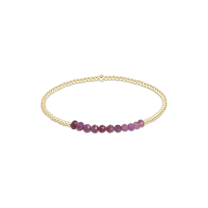 Enewton - Gold Bliss 2mm Bead Bracelet - Ruby - Findlay Rowe Designs