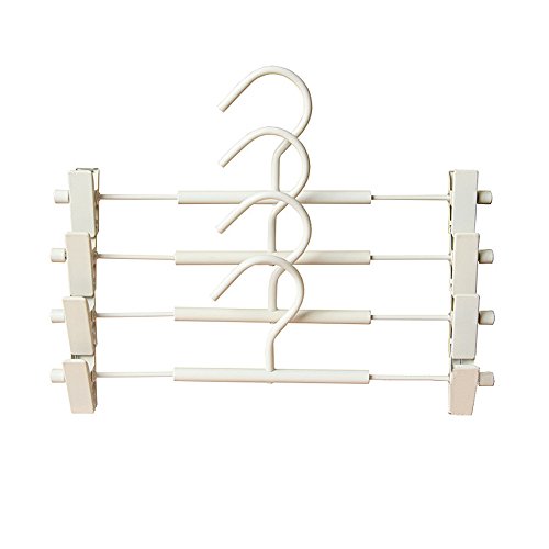 Estonia (10 Pcs/lot) Metal hangers, Pants / Skirts / Underwear display hangers (White)