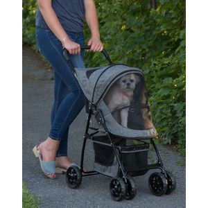 Happy Trails Pet Stroller - GREY