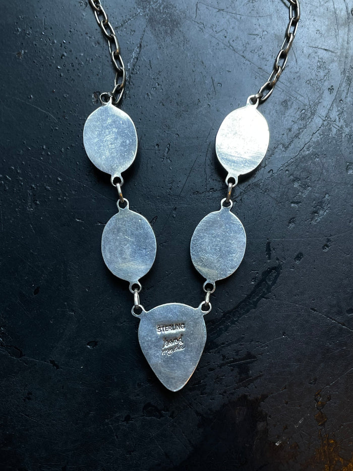 Kingman Lariat Turquoise Necklace | 925 Sterling Silver E330