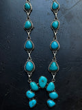 Kingman Turquoise Naja Necklace | 925 Sterling Silver G397