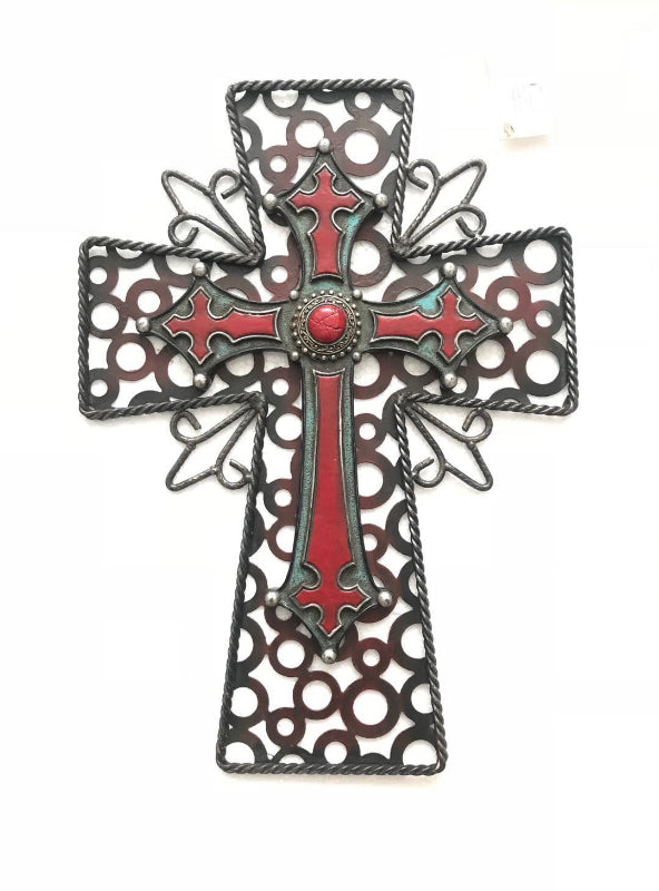 Large Religious Cold Cast Bronze Multi Color Patina Wall Mount Sculpture Statue Figure