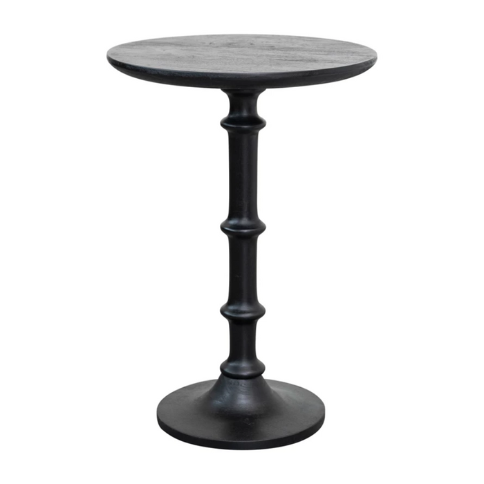 Mango Wood Table - Matte Black