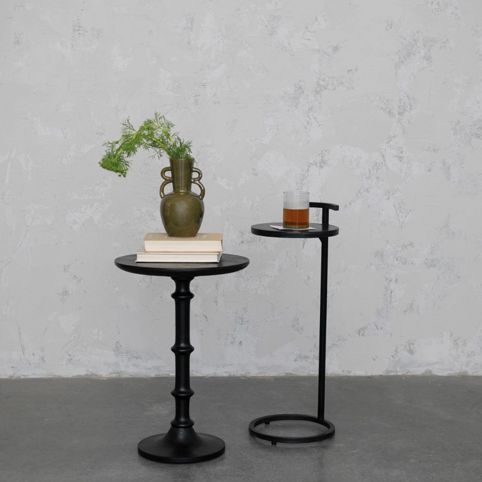 Mango Wood Table - Matte Black