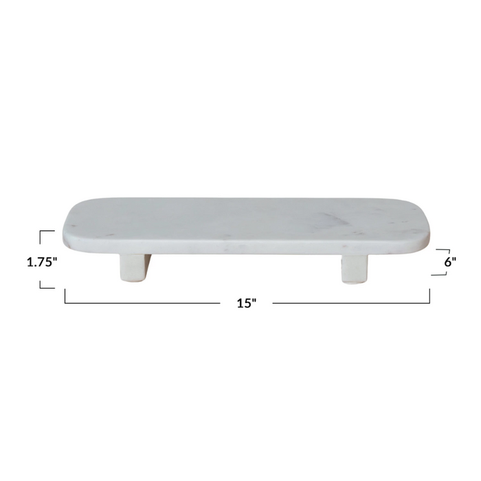 Marble Pedestal, White