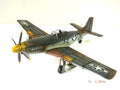 Metal Sculpture 1943 GREY MUSTANG P51 Plane Airplane Classic Artwork Figurine