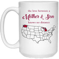 Michigan Washington The Love Between Mother And Son Mug - Mug Teezalo