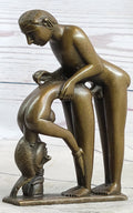 Miniature Bronze Erotic Art Couple Having Sex Figurine Figure Sculpture 4.5" x 3"