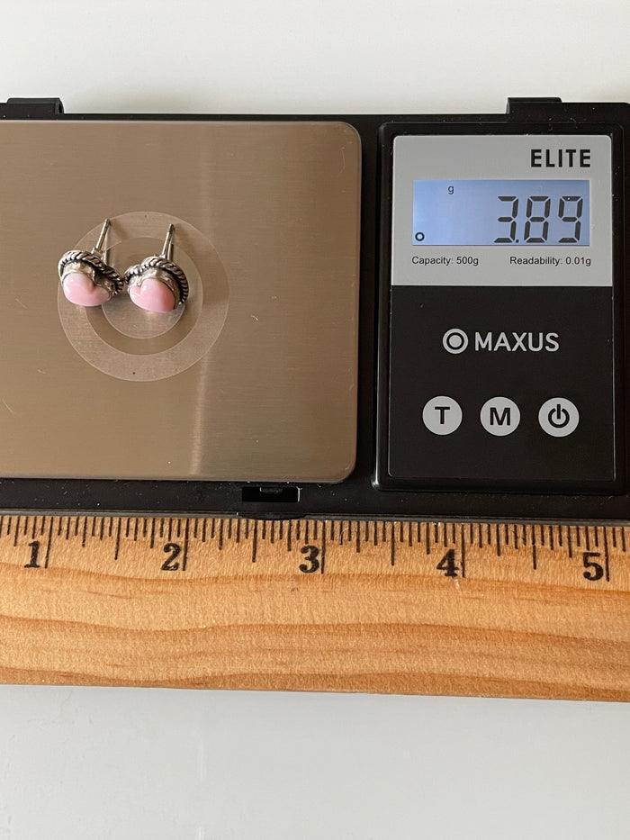 Pink Conch Stud Earrings | 925 Sterling Silver G175
