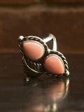 Pink Conch Tear Drop Ring Size 7.75 | 925 Sterling Silver G540