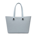 Powder Blue Carrie Textured Versa Tote w/ Interchangeable Straps