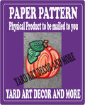 Fall Pumpkin with leaves Yard Decor Paper Pattern