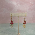 Queen Annes Lace Triangle Earrings