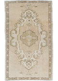Turkish Mini Rug Oriental Hand Knotted Vintage Rug 1'9" x 2'11" #16771