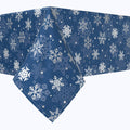 Winter Blue Snowflakes Squares