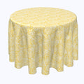 Yellow Keyhole Damask Rounds