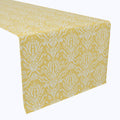 Yellow Keyhole Damask Runners